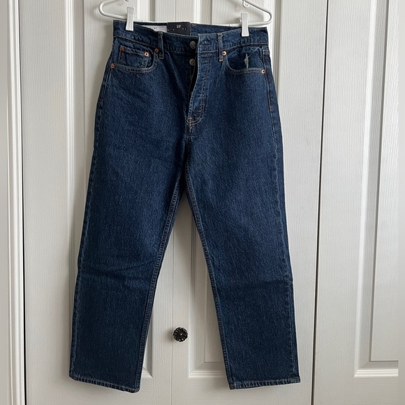 New Gap cheeky straight high rise jeans sz 28 - Picture 1 of 5